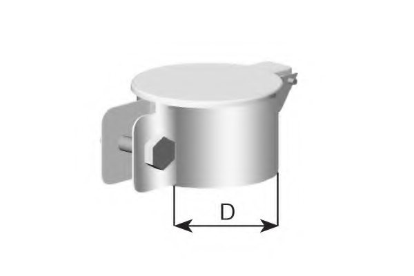 DINEX 98415 Rain Flap, tailpipe